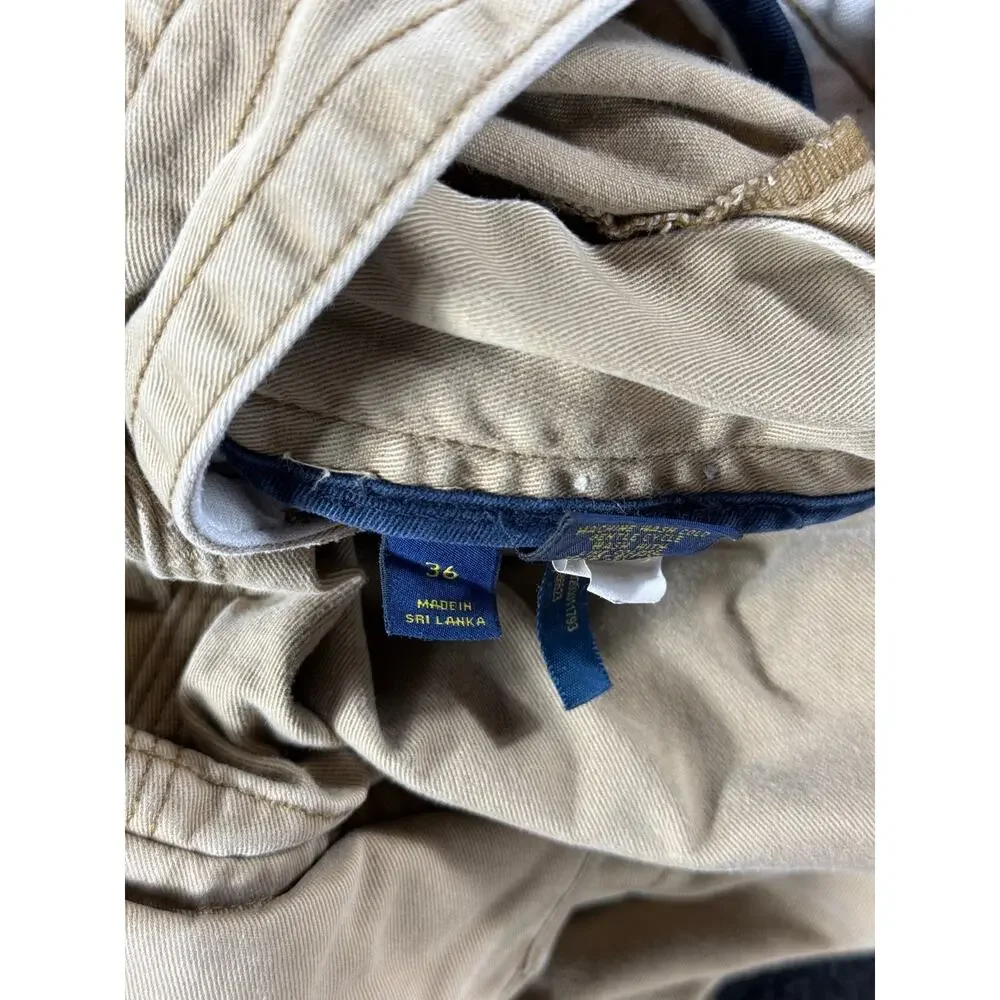 Polo Ralph Lauren Shorts Mens Size 36 Brown Military Cargo Utility Paratrooper